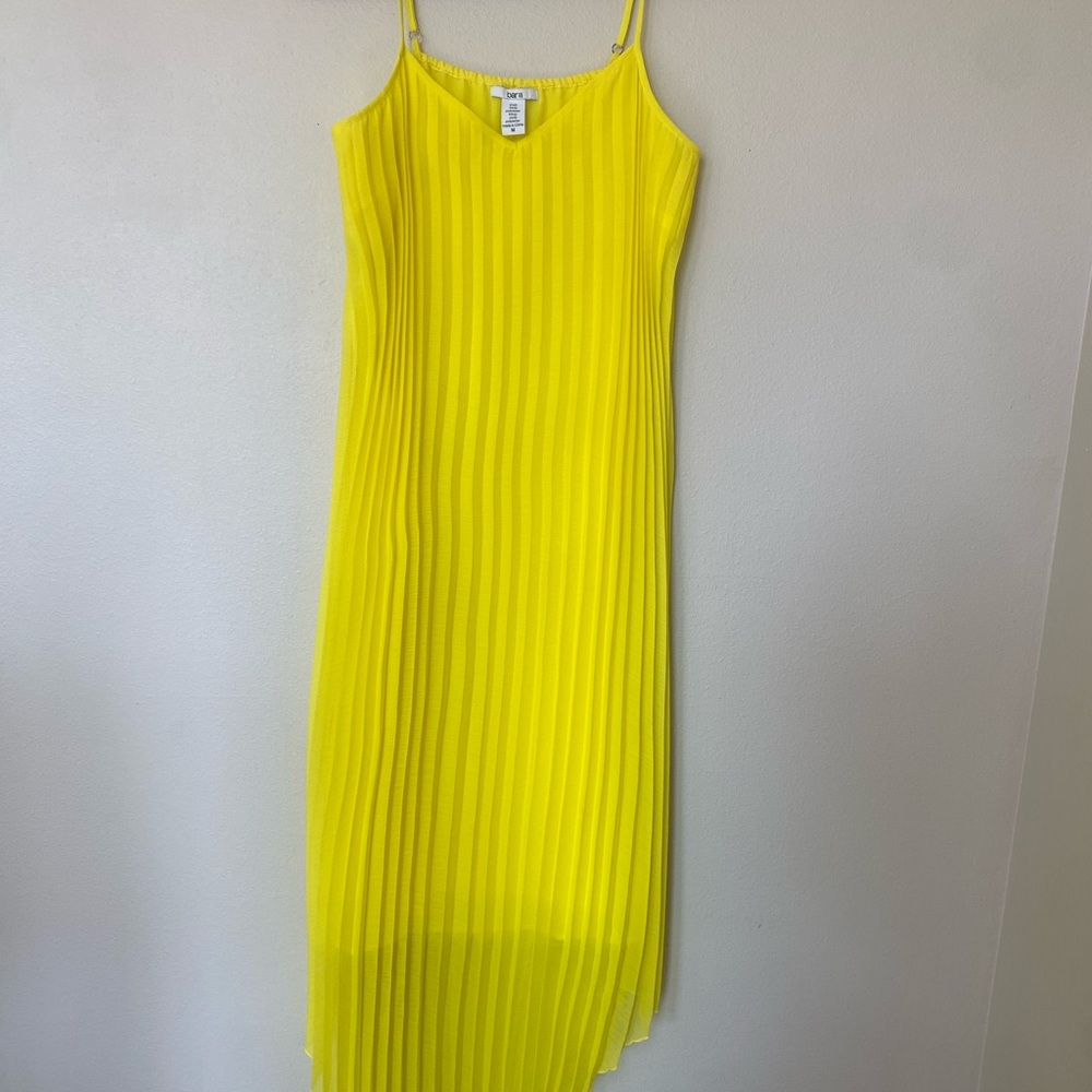 Bar III Asymmetrical Yellow Dress